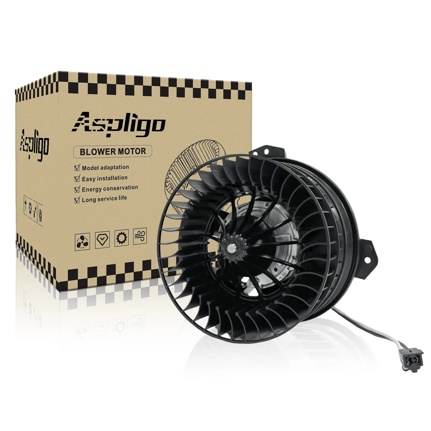 Aspligo 1PCS Air Conditioner AC Heater Blower Motor With Fan Cage For 75739 4885475AB 4885475AC/For CHRYSLER PACIFICA 2004-2008