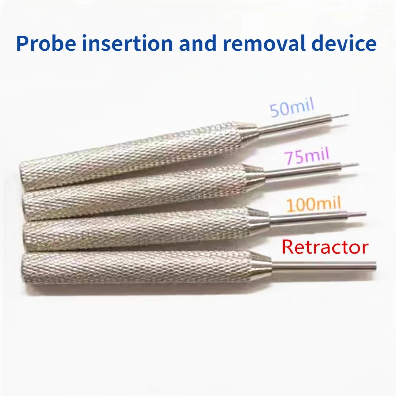 1PCS Probe Puncher 100/75/50/125mil Testing Needle Knocker Sleeve Retracting Device