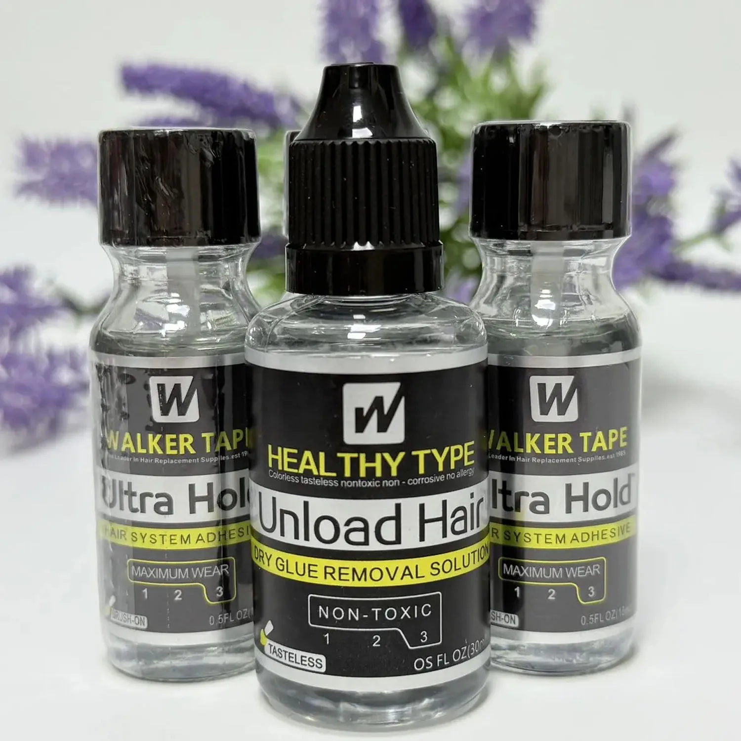 0.5/1.4/3.4 FL OZ Ultra Hold Hair System Adhesive Maximun Wear 3 Walker Tape The Leader In Hair Replacement Supplles