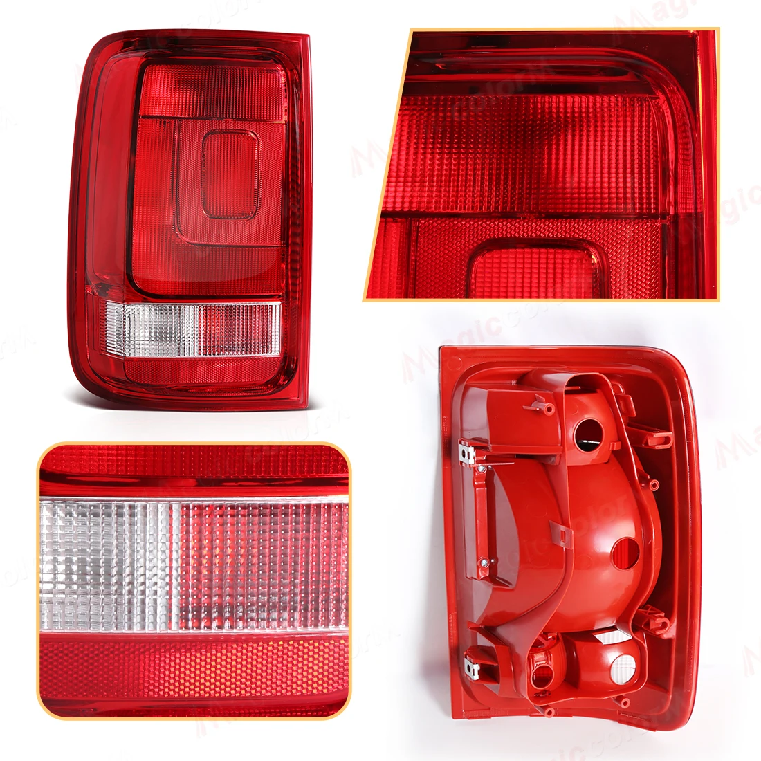 2pcs Rear Tail Lamp For VW Volkswagen Amarok pick up 2011 2012 2013-2022 Taillight Reverse Turn Signal Warning Lamp without Bulb