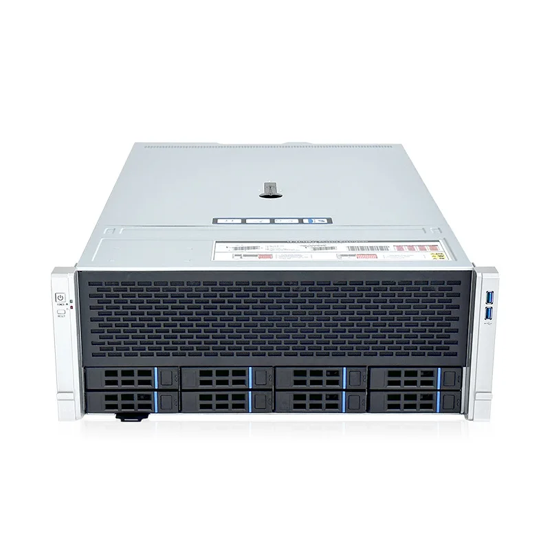 ALEO 4U 8-Bay Rackmount AI GPU Storage NAS Chassis Multi-Bay Deep Learning Server Case Empty