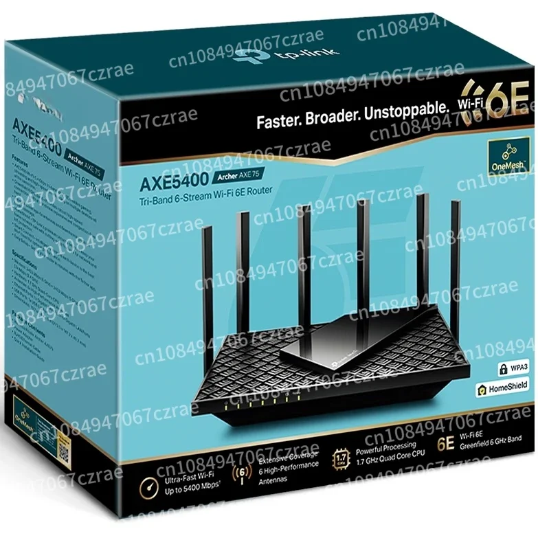 TP-Link Wi-Fi6/6E Router Archer AXE75 AX75 AX73 AX72 AX55 Pro