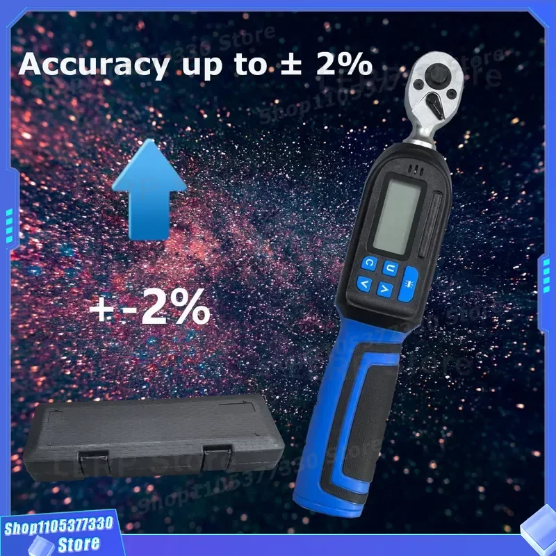 High Precision Digital Torque Wrench Adjustable Electric Tool with Alarm Plus Minus 2 Percent Accuracy for Professional