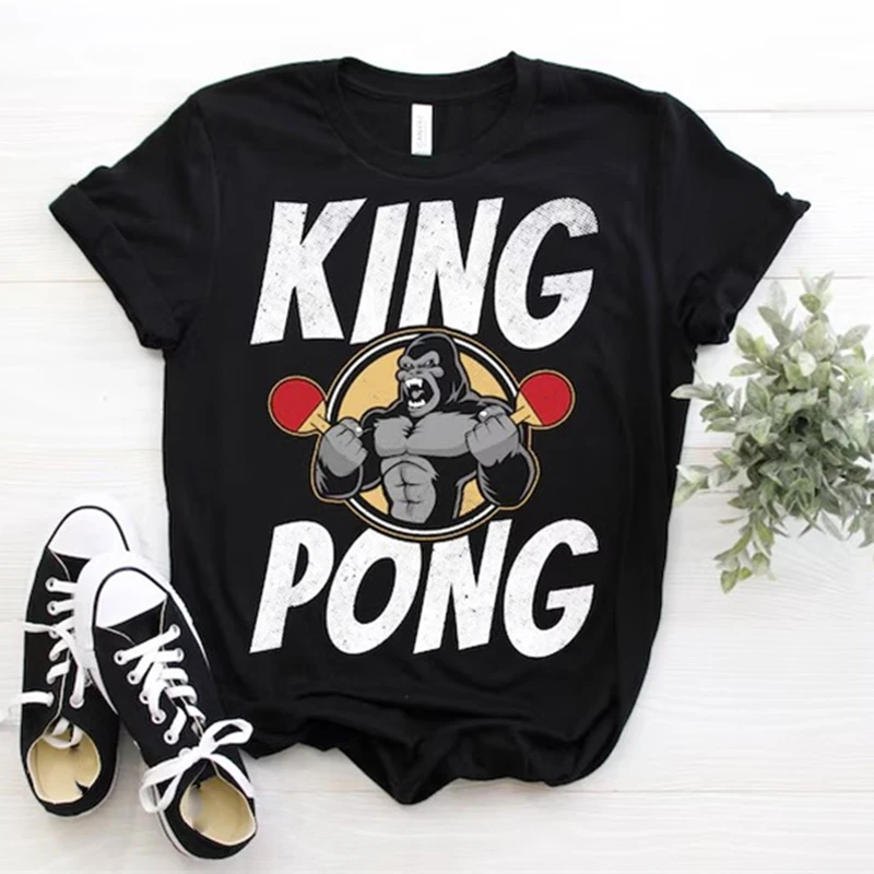 2026 New Men Table Tennis Hobby T-shirt Funny Personality 3D Print Ping Pong Sport Short Sleeve Streetwear Tee Tops