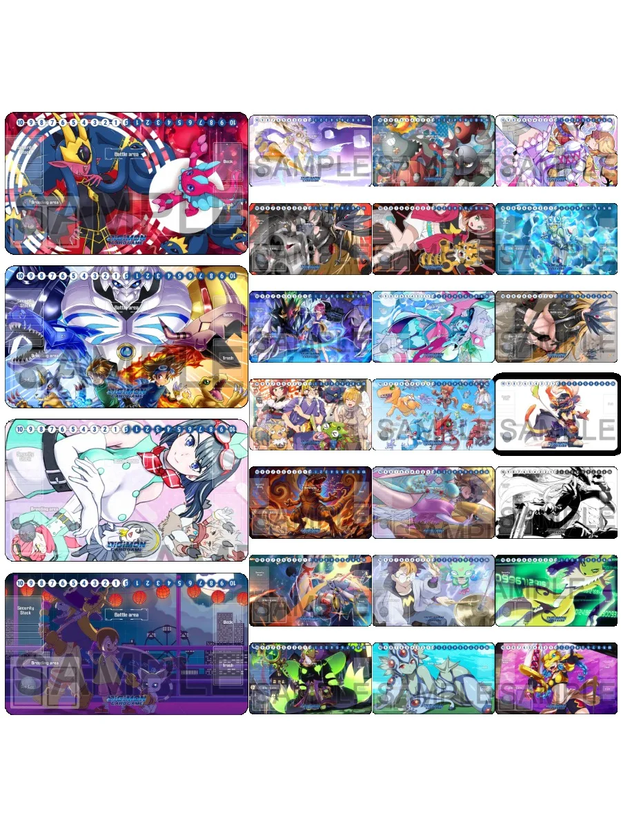 024 Digimon Time Stranger Playmat Yuki Kanan Medusamon Omnimon DTCG Tenma Tomorou Gekkomon Mata Renamon Ranamon ‌   Podkładka pod mysz TCG — zdjęcie produktu 6
