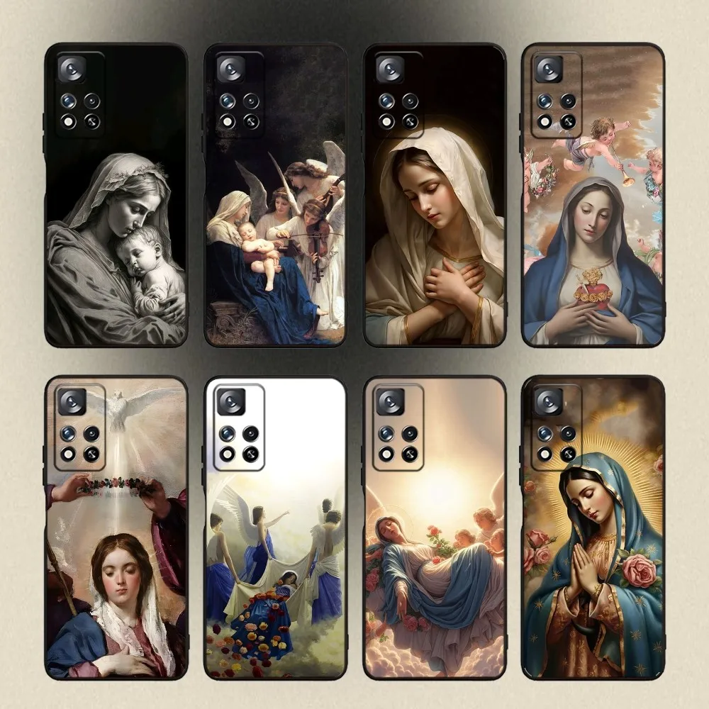 

Virgen Mary Virgin Bible Phone Case For Samsung Galaxy A20,A21s,A22,A31,A32,A52,A53,A72,73,A80,A91 Soft Black Cover