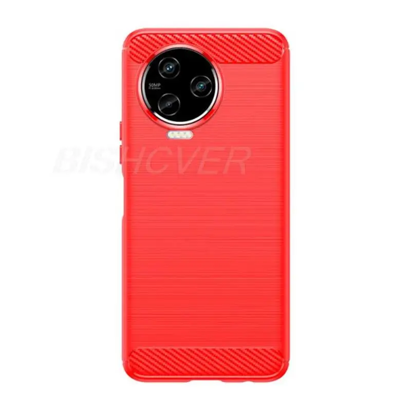 Brushed Carbon Fiber Silicone Shockproof Case For Infinix Note 12 Pro NFC 4G X676B 6.7\