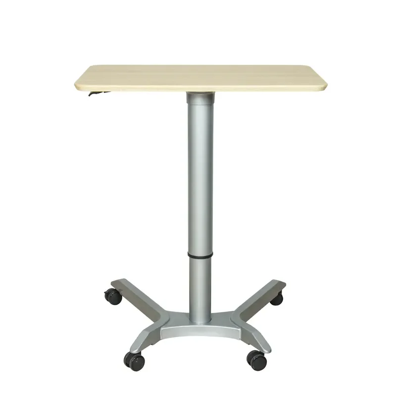 Simple Office Furniture Household Pneumatic Lifting Table Mobile Computer Desk