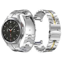 No Gap Metal Strap For Samsung Galaxy Watch 4 Classic 46mm 42mm Bracelet Galaxy Watch 5 Pro/44mm 40mm Band with Deployment Clasp