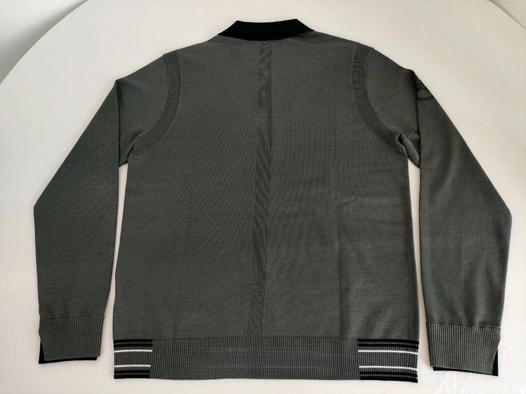 2026 New Men Golf Spring Autumn Lapel Knit Sweater, Nylon Fiber Fabric, Soft Skin-Friendly, Versatile Outdoor Golf Sports Top