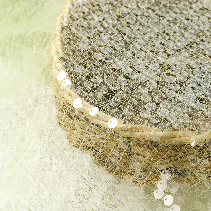 

Mesh Sequin Glitter Embroidery Fabric Fashion Evening Dress Show Dress Diy Handmade Sewing Cloth