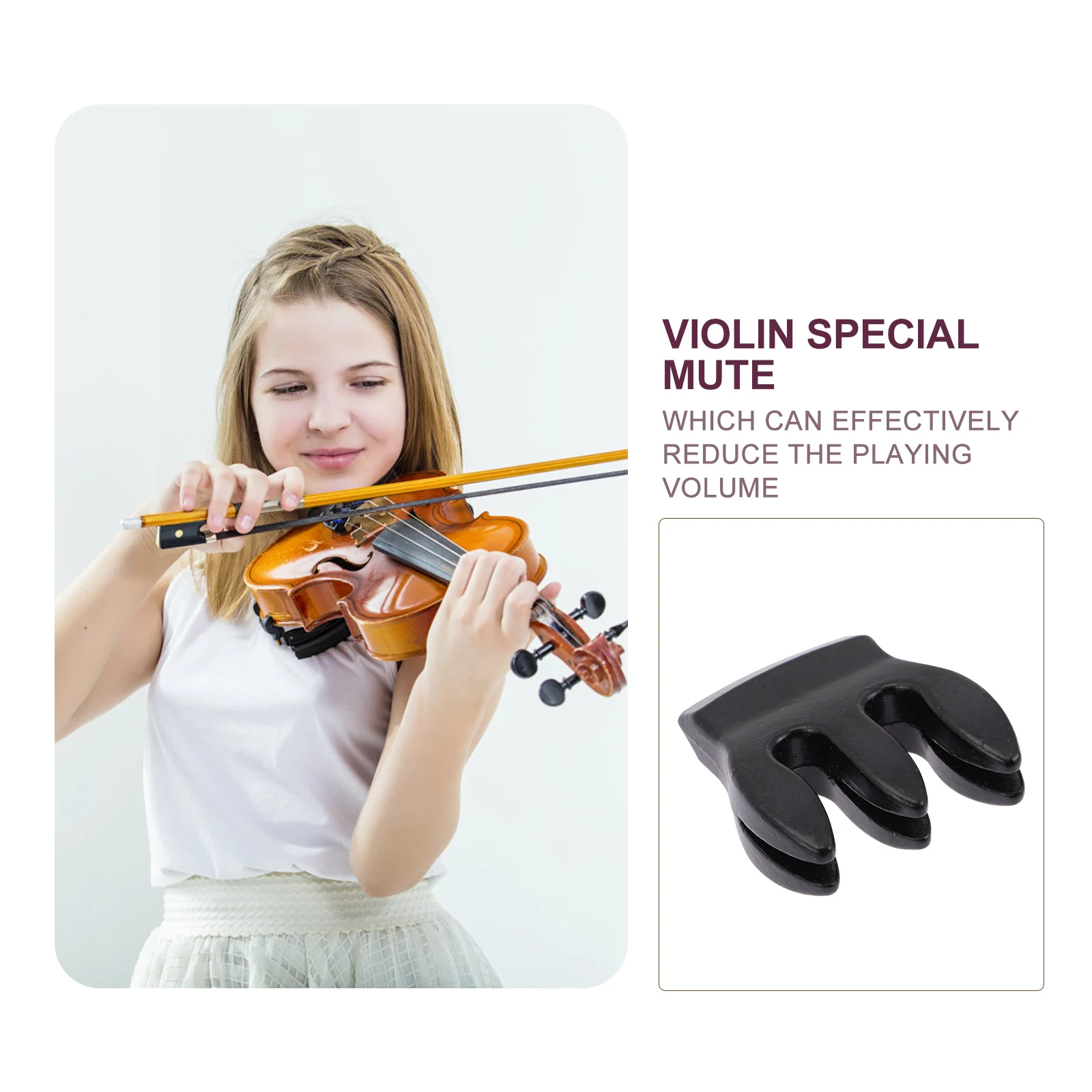

Metal Violin Silencers Tiny Mute Fiddles for Kids Home Use Durable Sturdy Practice Accessories Sound Reduction Gift