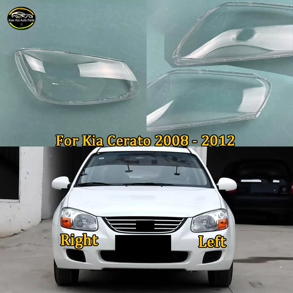Auto Replacement Parts Headlight Shell Lamp Shade Transparent Headlamp Cover Plexiglass For Kia Cerato 2008 2009 2010 2011 2012