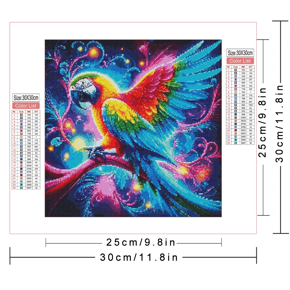 AZQSD 5d Diamond Painting Parrot Animal Mosaic Cross Stitch Kits Picture Of Rhinestones Birds Embroidery Sale Gift Handmade