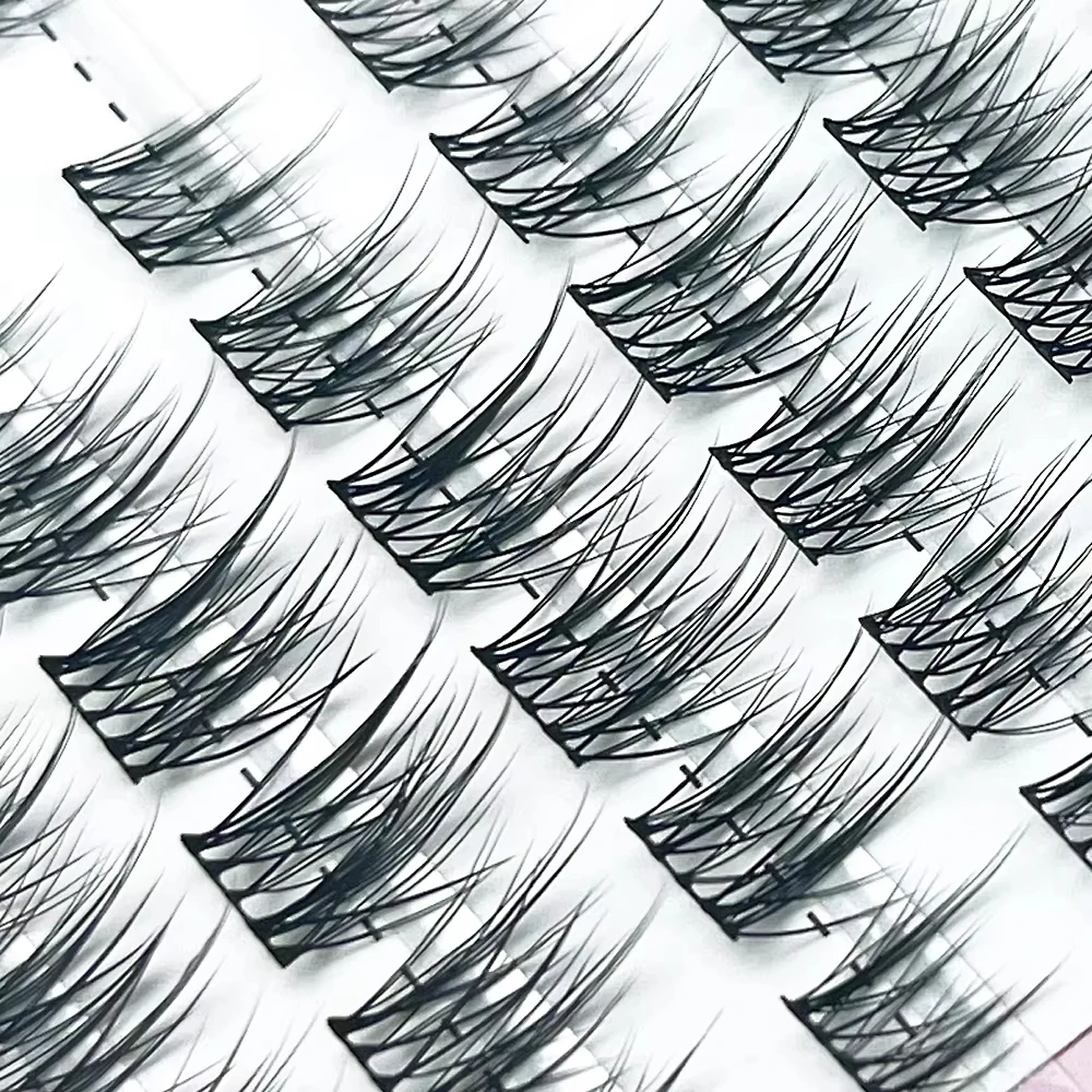 1/boîte 120 Cluster vison faux cils naturel russe 3D laes individuel bricolage extension de cils paquet outil de maquillage cils en gros
