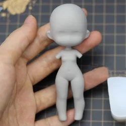 Polymer Clay Cartoon Doll Silicone Mold DIY Ultra Light Clay Doll Making Tools Cute Hand/small Body/face Mold Pottery Tools