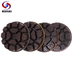 Diamond Dry Polishing Pads para Piso de Concreto, Discos de Moagem, Polimento Molhado, Pedra De Mármore De Granito, Espessantes, 10mm, 3 