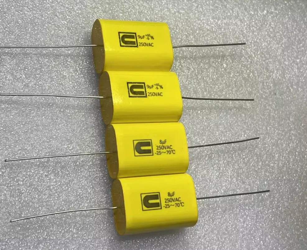 5PCS/LOT CARLI 250VAC 8UF 805K 9UF 905K 250V Axial Film Capacitor New from Stock