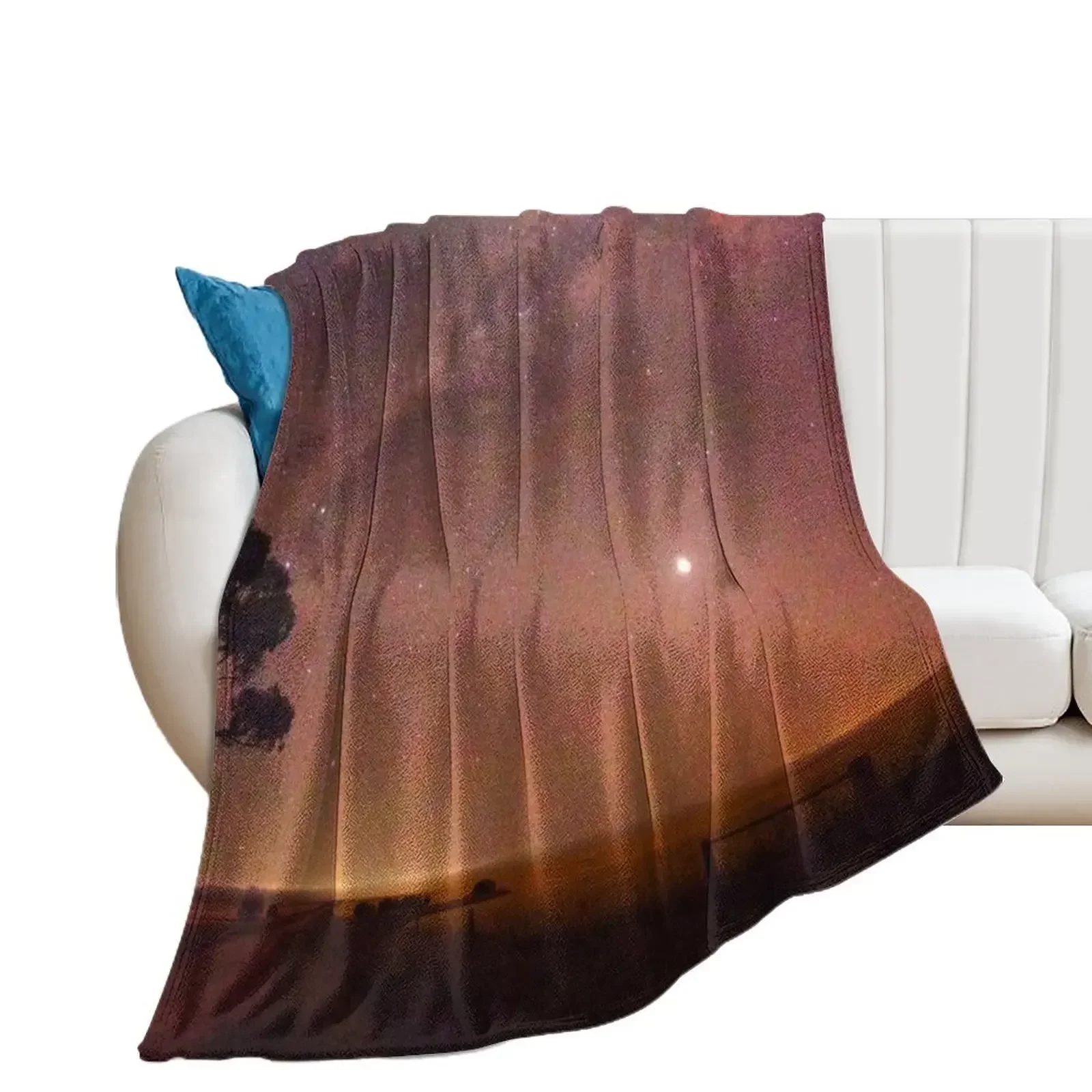 

Milky Way Rising Throw Blanket Blankets For Sofas halloween Blankets