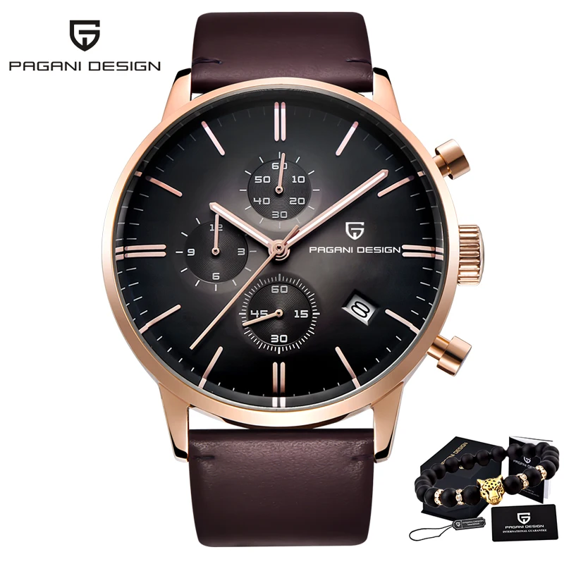 Men's VK67 Quartz Chronograph Wristwatch, Waterproof