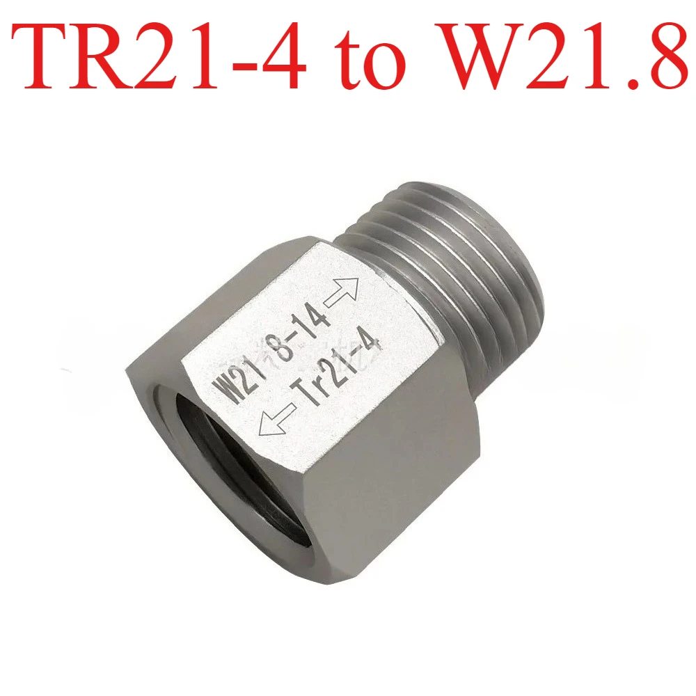 

‌CO2 Tank Adapter TR21-4 to W21.8/CGA320 - Brass Fitting for Aquarium/SodaStream Refill, Homebrew & Fire Safety Equipment