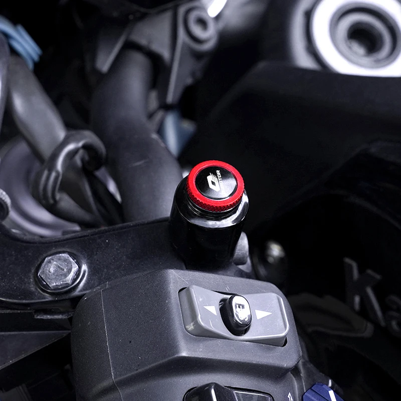 Für QJMOTOR SRT 900 SX SRK 350 500 700 800 RR S SVT SRV 300 600 Motorrad M10*1.25 Aluminium Schrauben Bolzen Spiegel-Loch-Abdeckungen – Detail 1