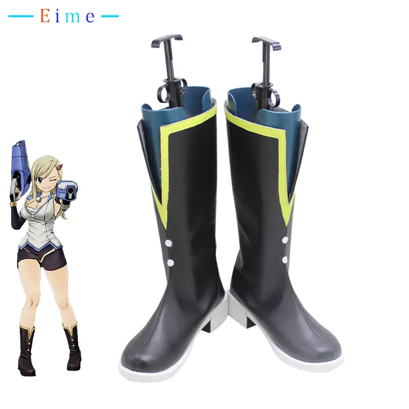 Anime EDENS ZERO Rebecca Bluegarden Cosplay Shoes PU Leather Shoes Halloween Carnival Boots Cosplay Prop Custom Made