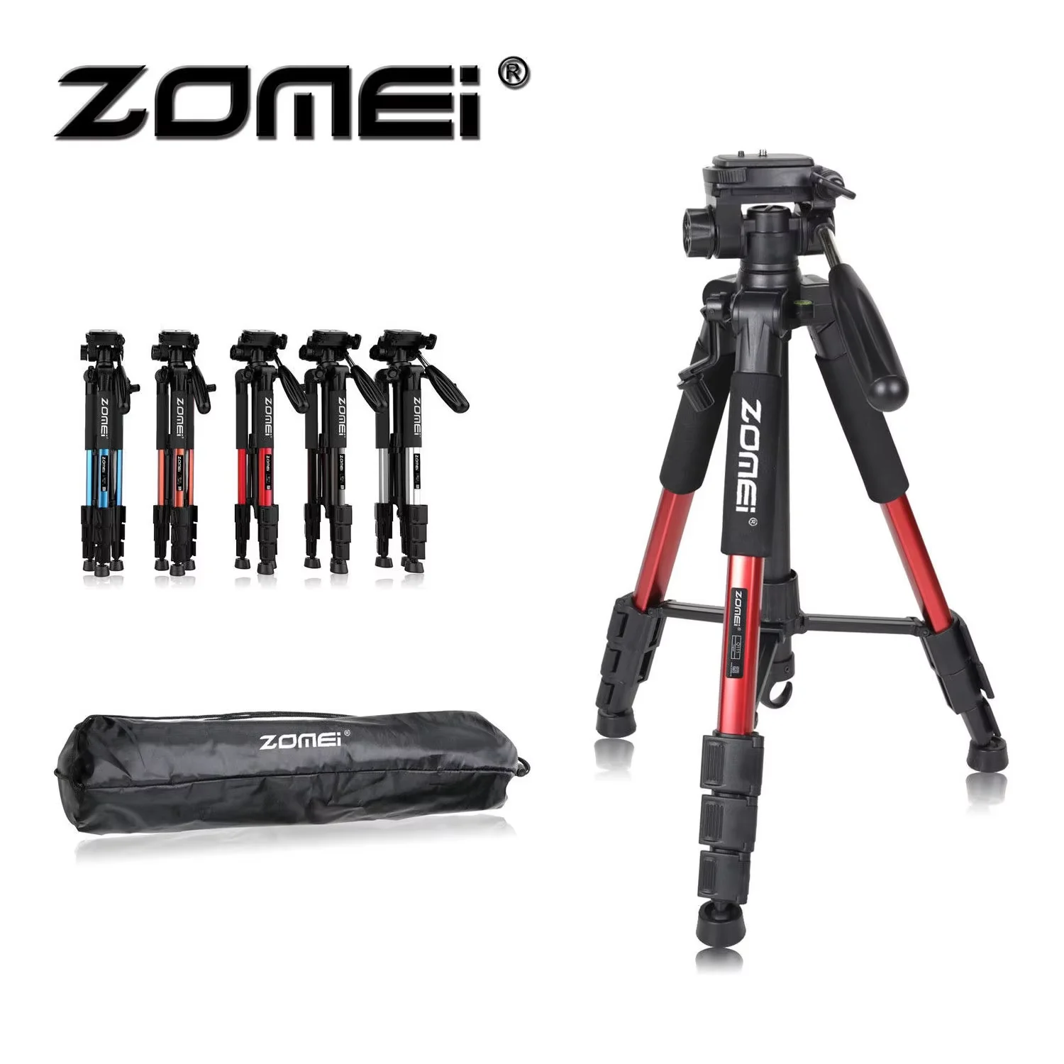 ZOMEI Q111 ขาตั้งกล้องแบบพกพาระดับมืออาชีพสําหรับกล้องที่มี 360 °   Panorama Ball Head, ขาตั้งกล้องสําหรับ DSLR, ขาตั้งกล้องที่มั่นคงและโทรศัพท์มือถือ