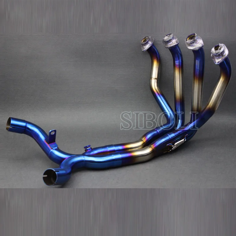 Motorcycle Exhaust Muffler Pipe Blue Tube Full System FOR Kawasaki Z1000 2010 2011 2012 2013 2014 2015 2016 2017 2018 year