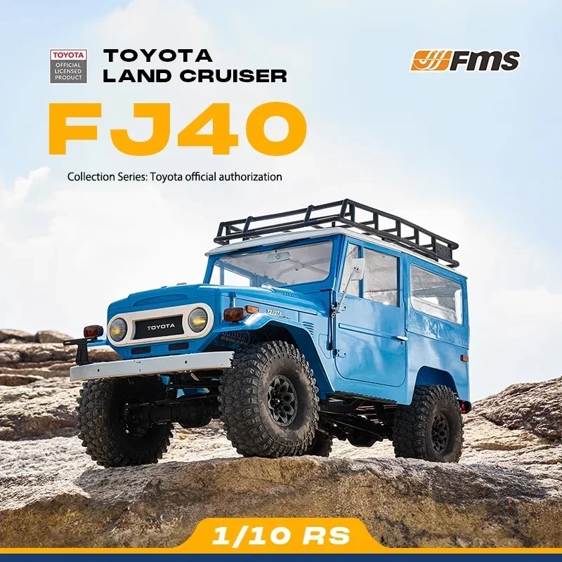 Fms Toyota Land Cruiser FJ40 RS 1/10 RC samochód 4WD symulacja zdalnego sterowania wspinaczka model pojazdu terenowego zabawka dla dorosłego chłopca