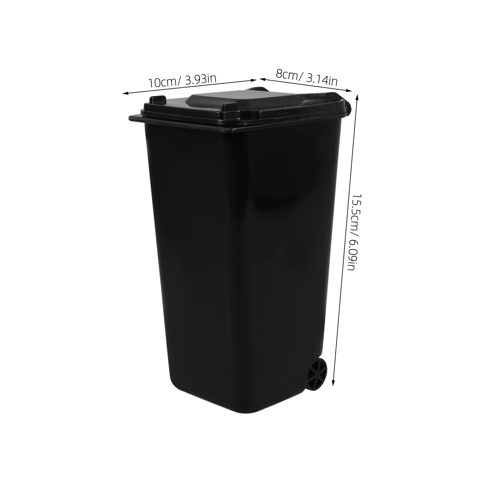 

Mini Desk Trash Can Covered Multi-Use Storage Bucket Pen Organizer Desktop Garbage Bin for Home Office Study Room