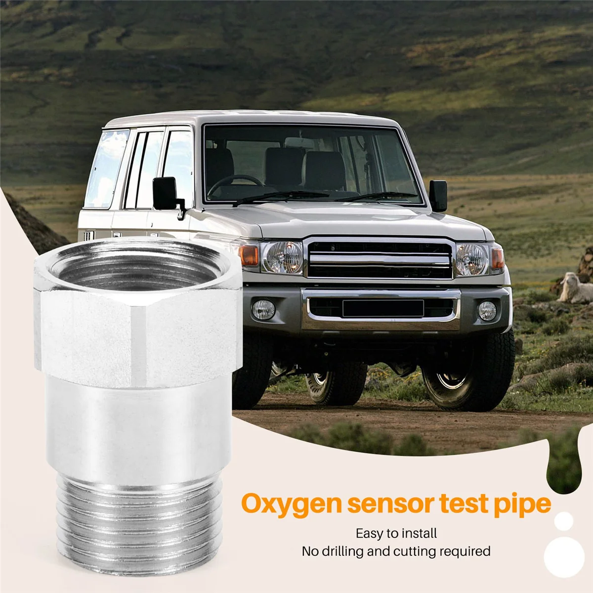 O2 oxygen sensor test pipe extension extender adapter spacer X 1.5 (1) Bung