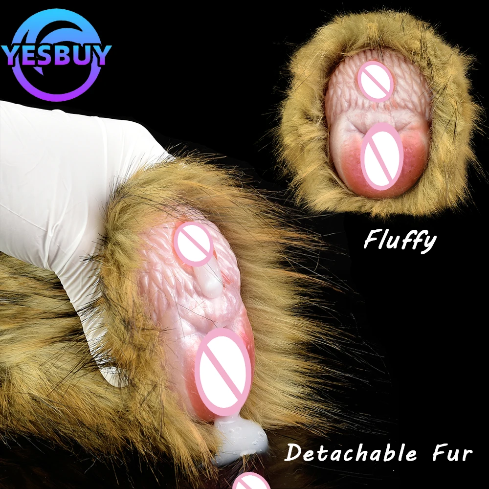 

YESBUY Male Masturbator With Aritificial Fur Animal Stroker Realistic Anus Vagina Pocket Pussy Dual Penis Trainner Adult 18+ Toy