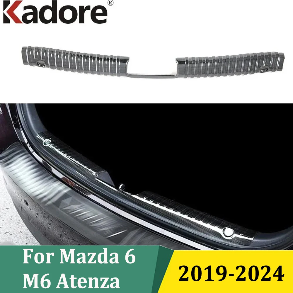 

Для Mazda 6 Atenza 2019-2024 внутренняя защитная крышка заднего бампера, внешняя задняя часть багажника, накладка протектора, аксессуары для украшения автомобиля