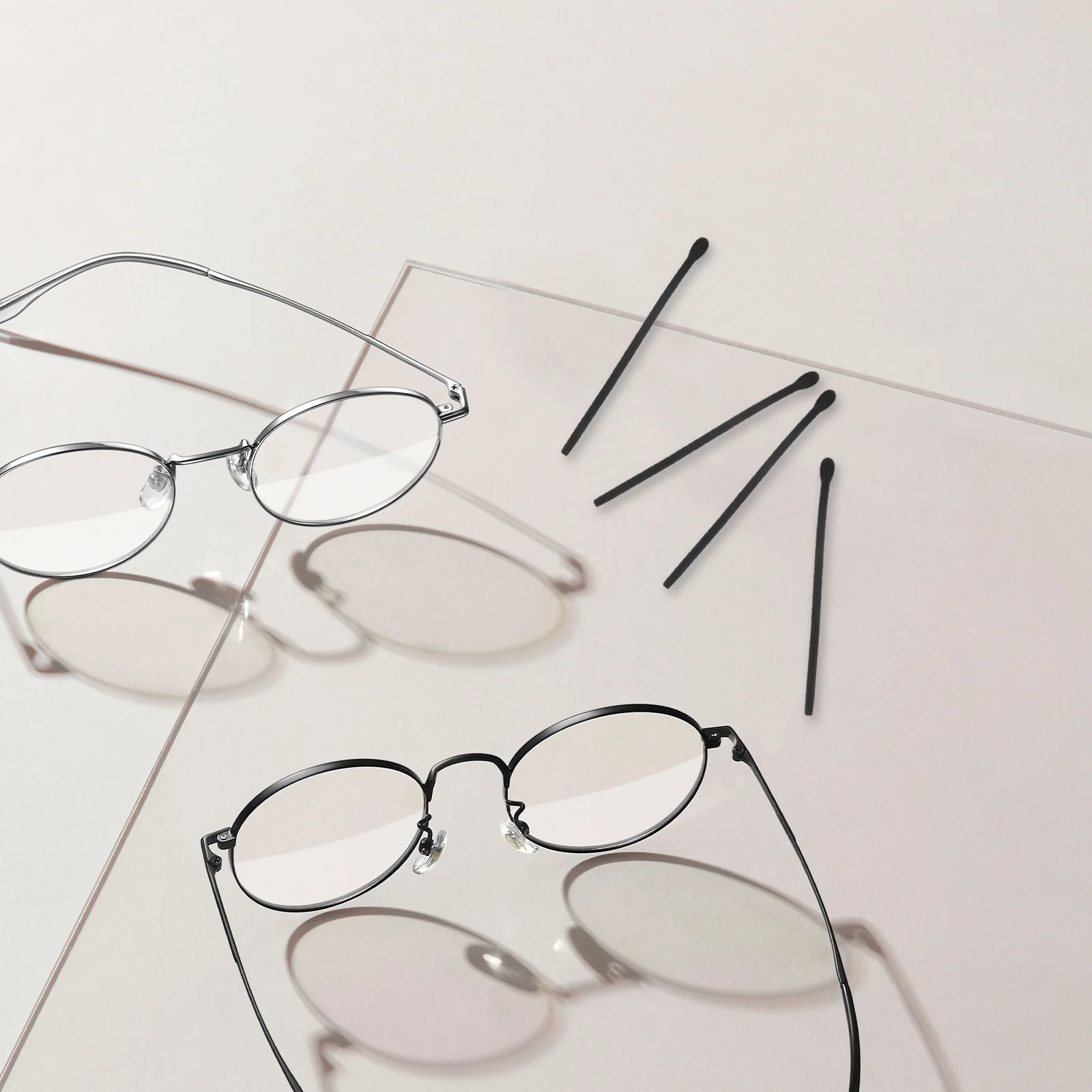 

Silicone Glasses Ear Leg Sleeve Anti-Slip Eyeglass Temple Tips Replaceable End Caps For Nearsighted Reading Sunglasses