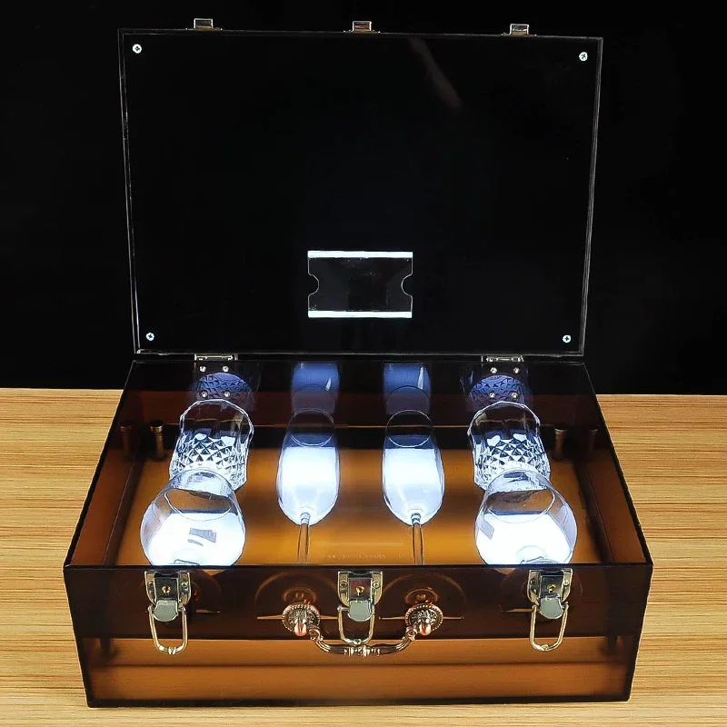 

Wine Cup Box VIP Exclusive Set High end Gift Luminous VIP Champagne