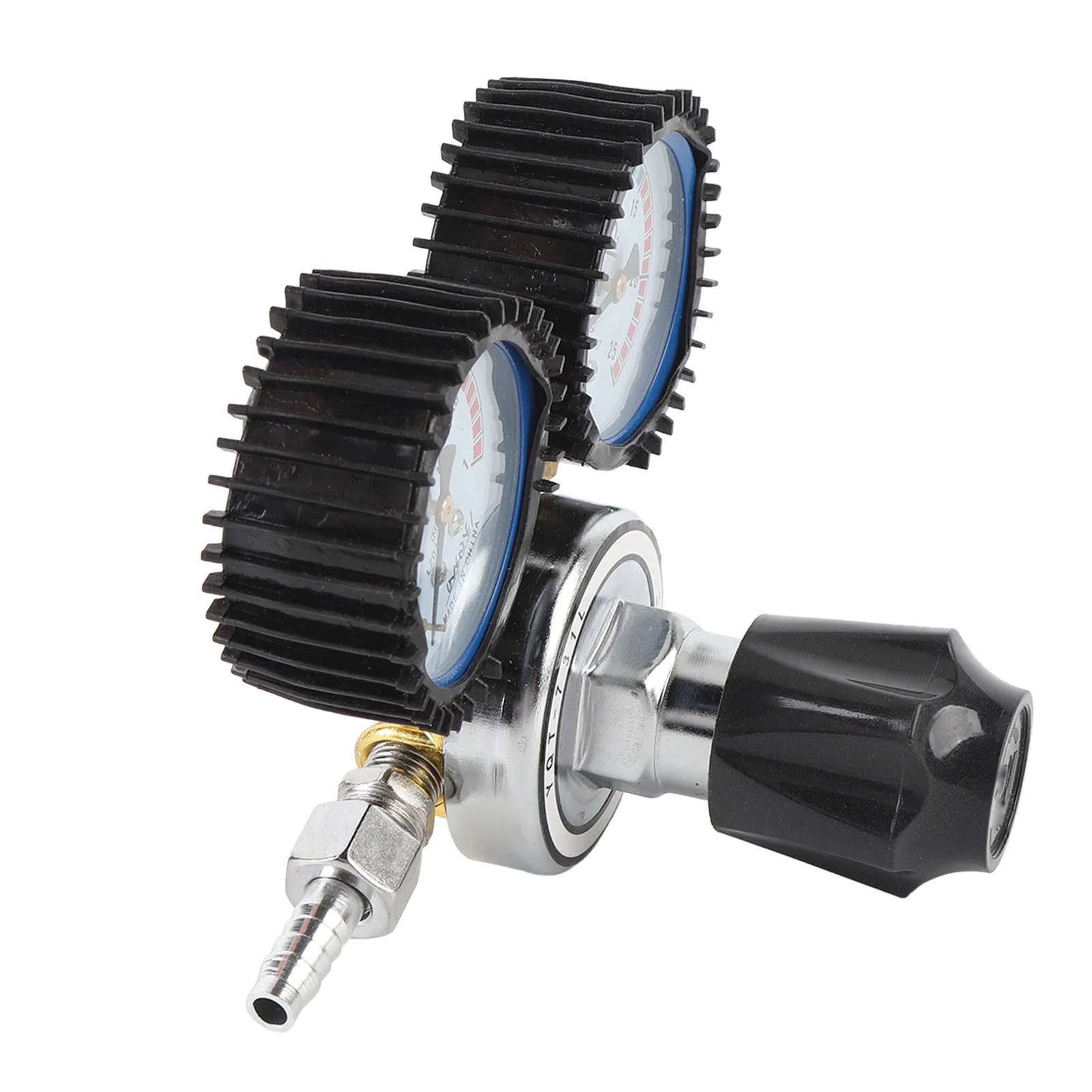 Regulador de CO2 2 medidores Control de doble etapa Construcción metálica M16x1.5 /8in-14 Out para regulador de CO2 de presión de CO2