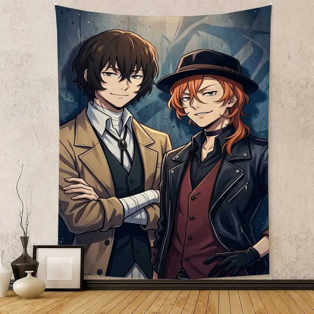 Bungo Stray Dogs dazai osamu Flag Digital Printing Banner for Garage Wall Out Door Decoration
