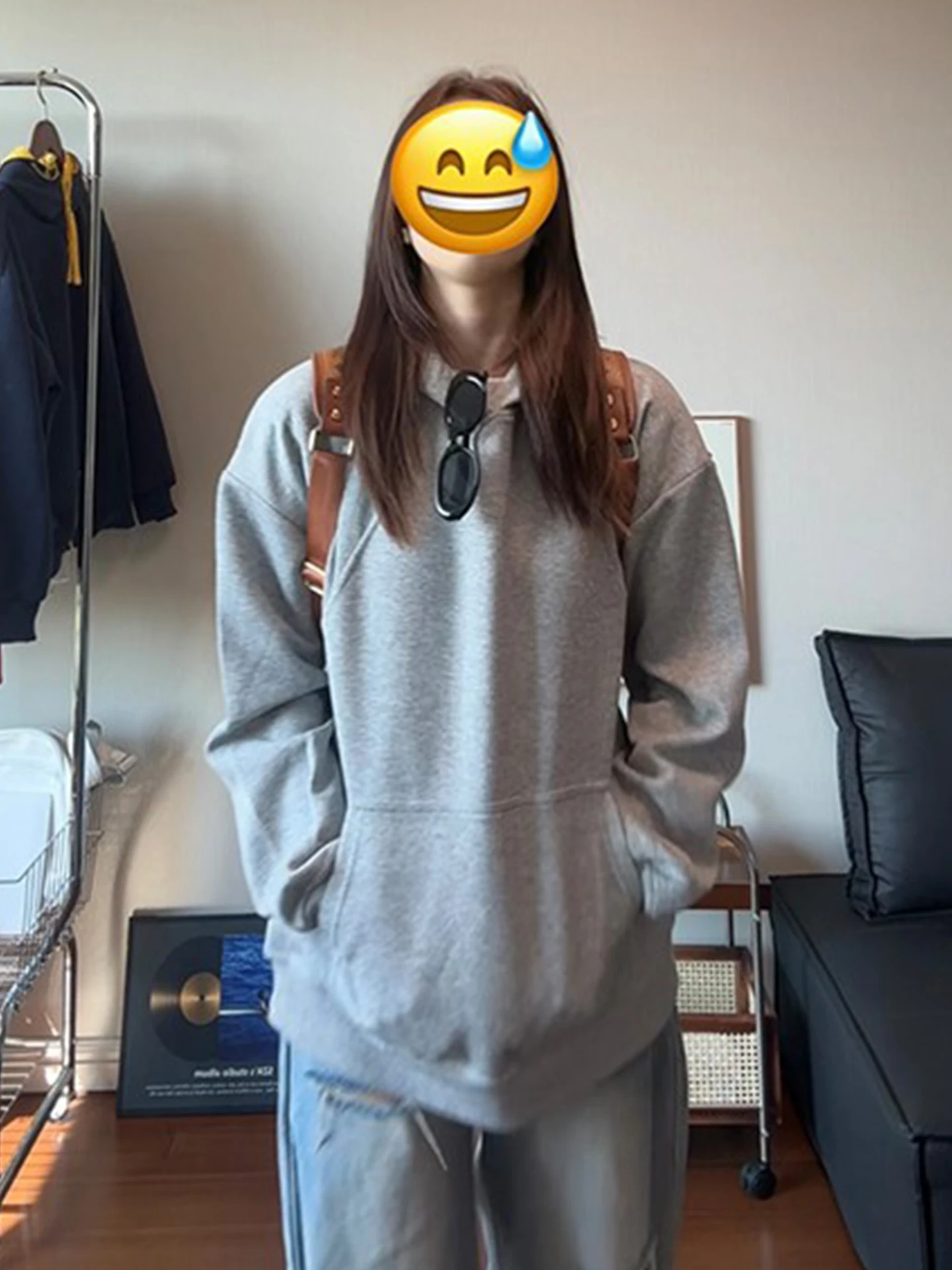 American Sle sweat à capuche lourd hommes printemps Cleanfit superposition col dur Sweat Jaet décontracté coupe ample longue Sve