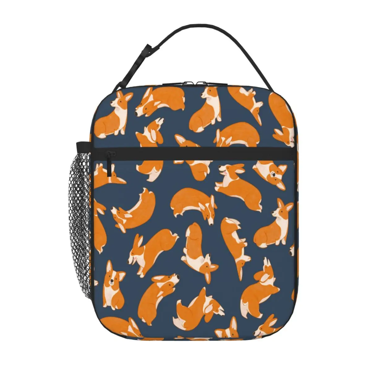 Hot Sale Corgi Pattern 07 Nautical Thermal Tote Newborn Food Storage Reusable Lunch Bag