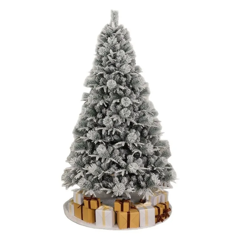 

White Christmas tree PE mixed with falling snow flocking simulation artificial tree home hotel Christmas decorations