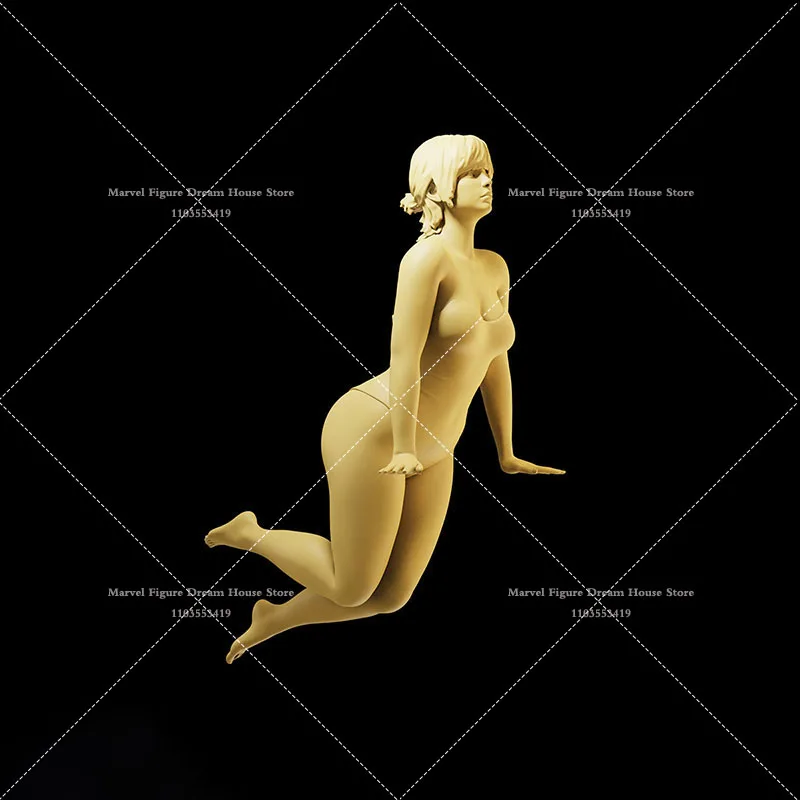 وضعية متعددة 1/64 1/43 1/35 مقياس مشهد مصغر دمية نموذج أبيض غير معقولة بركة شخصية عمل الشكل الدعامة