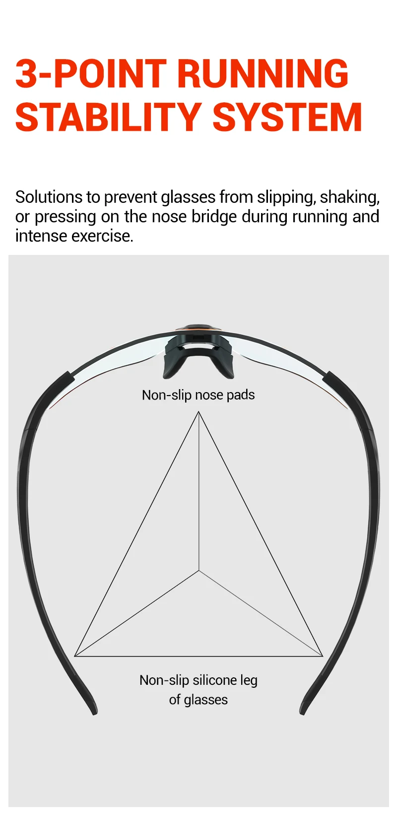 2026 Kapvoe Neue Herren-Sonnenbrille Leichte Lauf- und Radbrille UV400 Fahrradbrille MTB Sportbrille für Damen – Detail 3