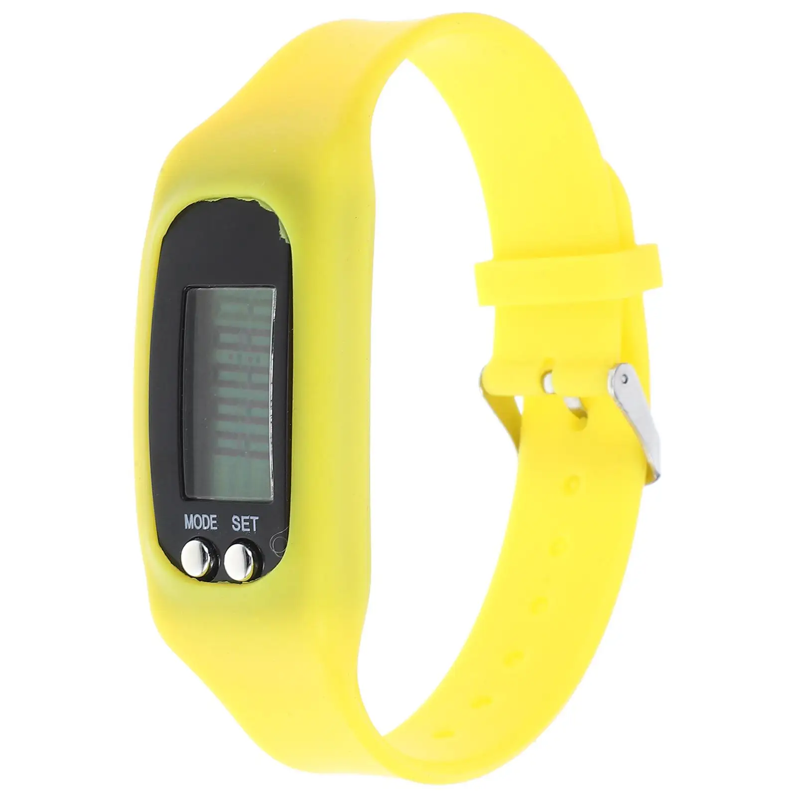 

Pedometer Step Counter Watch Bracelet Sports Multifunction Tracker Band Portable Silicone Wrist Small Light Clear