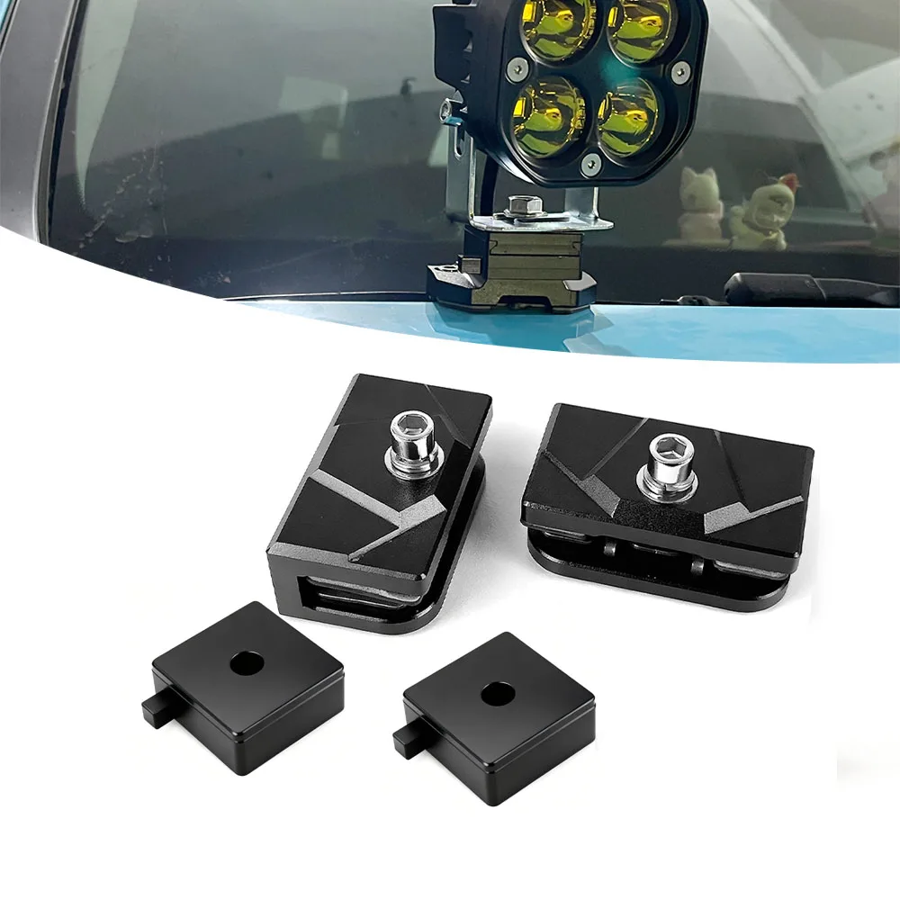 クイックリリースラッチキット-2個入り-ledスポットライトホルダー-車用オフロード4x4オートライトクランプ-ヘッドライトスタンドバーブラケット