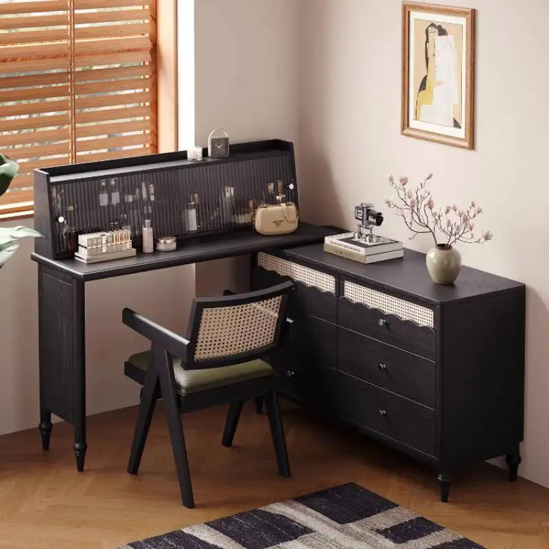 Portable Luxury Vanity Desk Decorations Natural Modern Lounges Vanity Desk Nightstands Essentials Tocador Maquillaje Furniture
