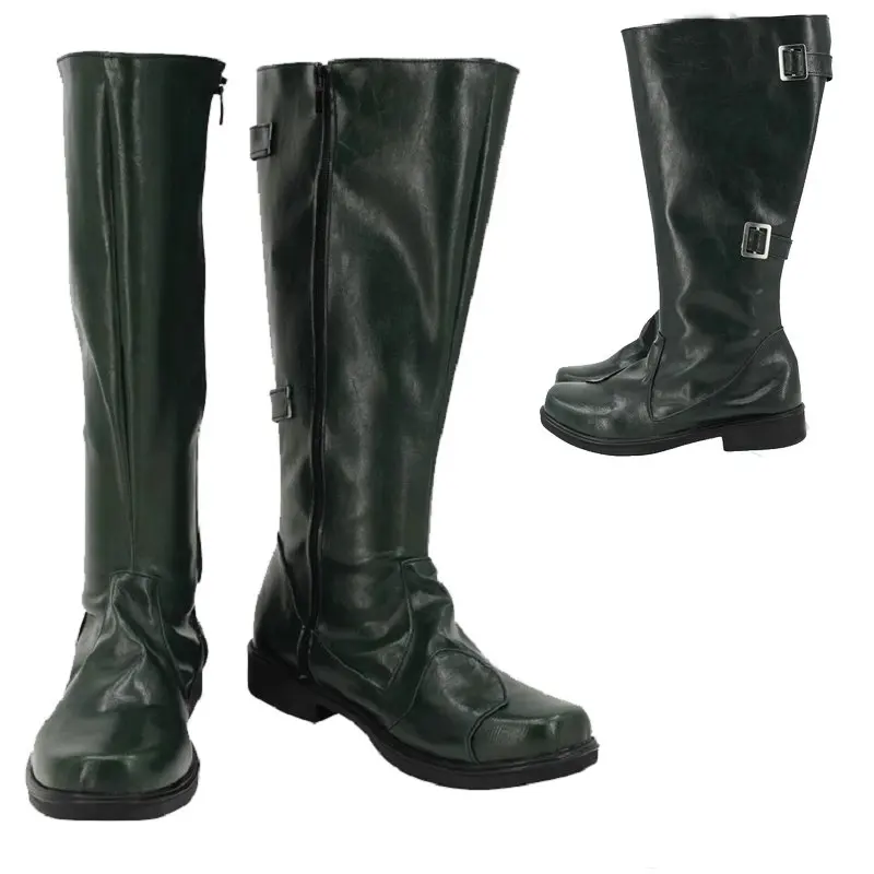 

Shin Kamen Rider 2 go Cosplay Dark Green boots Shin 2 go Shoes Custom size