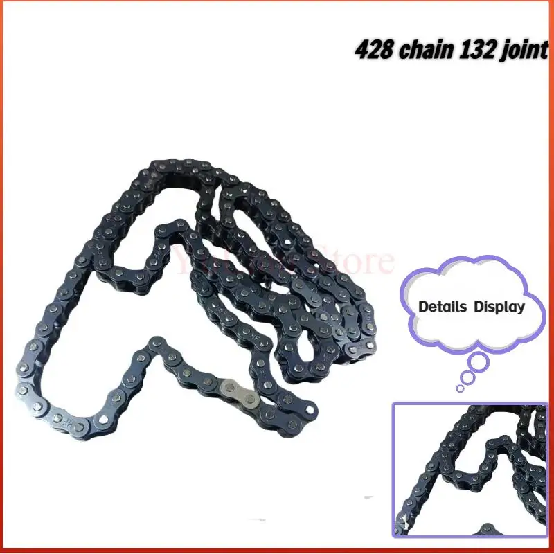 

Durable Black 428 Chain: Essential Accessory for Motorcycle, Off-Road Bicycle & Go Kart