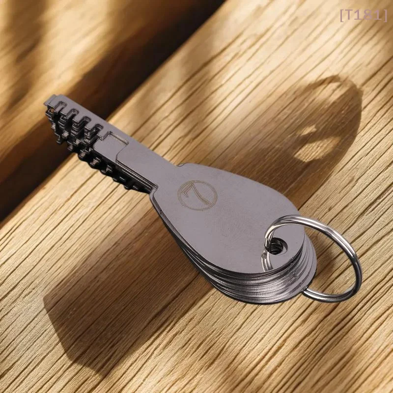 

[E] 1 Set HUK Tools Stainless Steel Comb Lock 9in1 Full Set Repair Tool Stainless Steel Key Blank