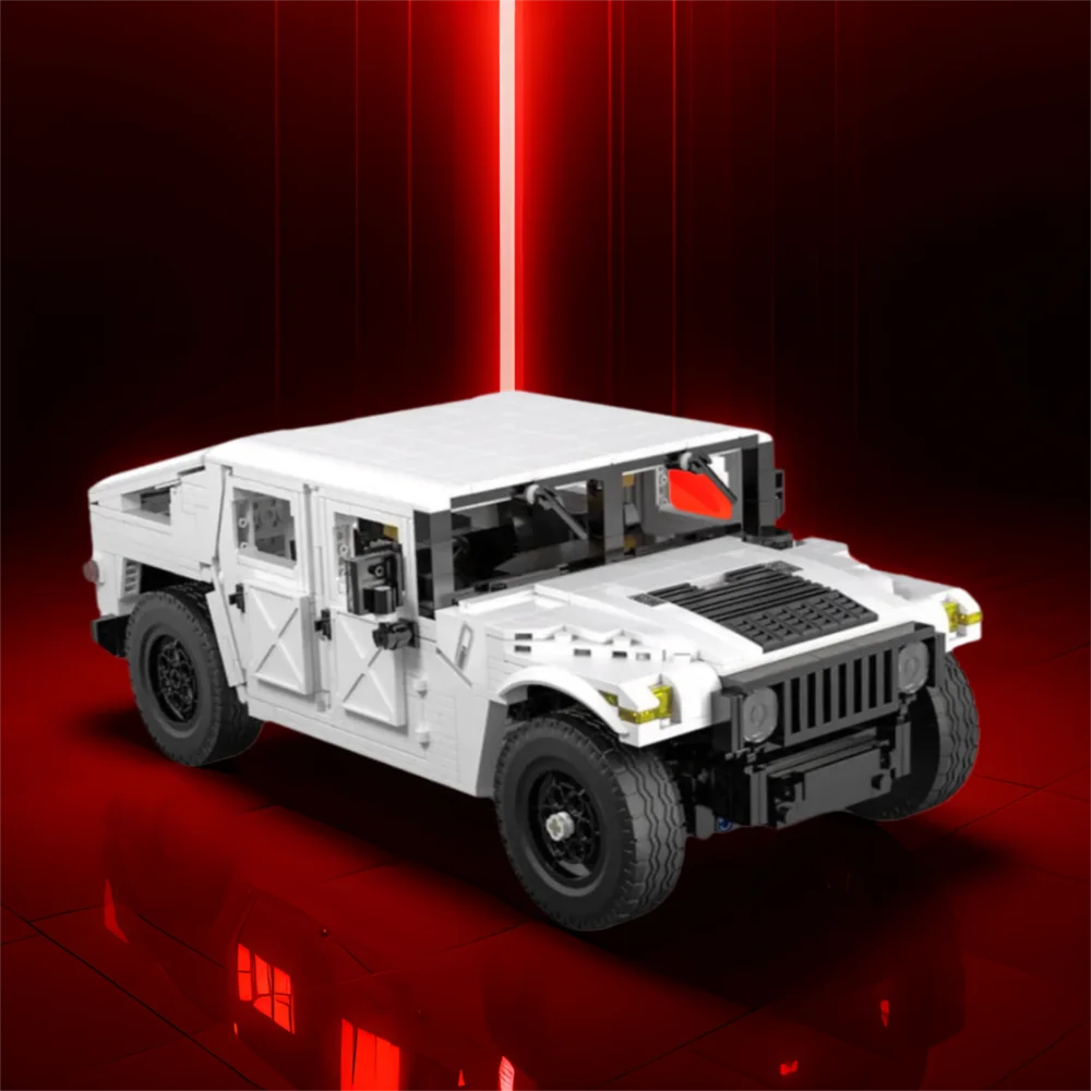 テクニカルORV ハンヴィー ビルディングブロック 1/12スケール ハンヴィーモデル ラジオ2.4GHzリモコン車両 組み立てブロック スピードRC玩具